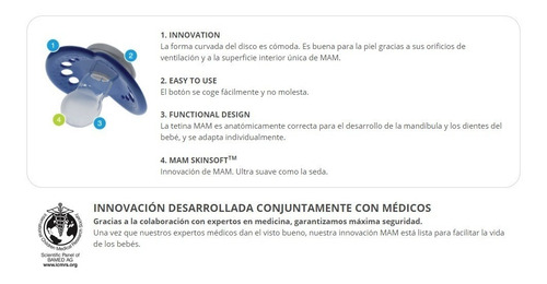Imagen 3 de 5 de 2 Chupones Para Bebés Animal 6+ Con Caja Esterilizadora Mam