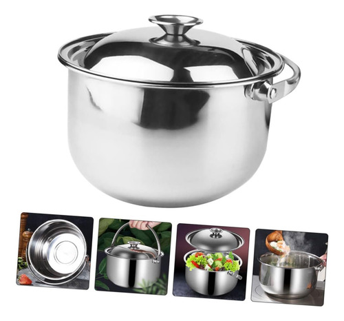 Olla De Sopa De Sopa Multipropósito De Acero Inoxidable De D