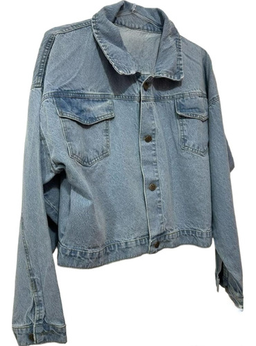 Campera De Jeans Mom Rigida Talles Grandes