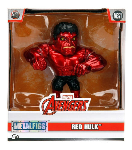Imagen 3 de 3 de Figura De Acción Red Hulk Metal