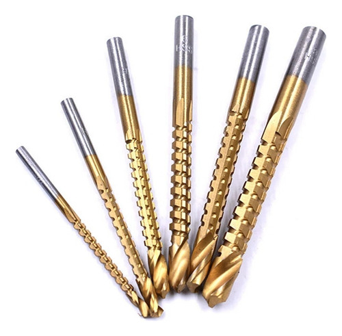, Juego De Brocas Helicoidales Con Mango De 3/4/5/6/6,5/8 Mm