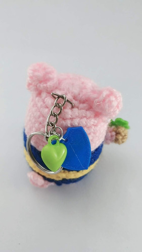 Amigurumi Cerditos Crochet 7cm Llavero Boca De La Suerte