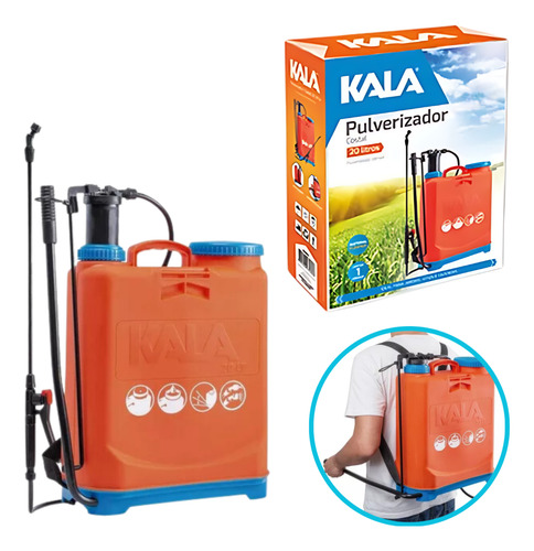 Bomba Costal 20 Litros Pulverizador Costal 20 Litros Kala