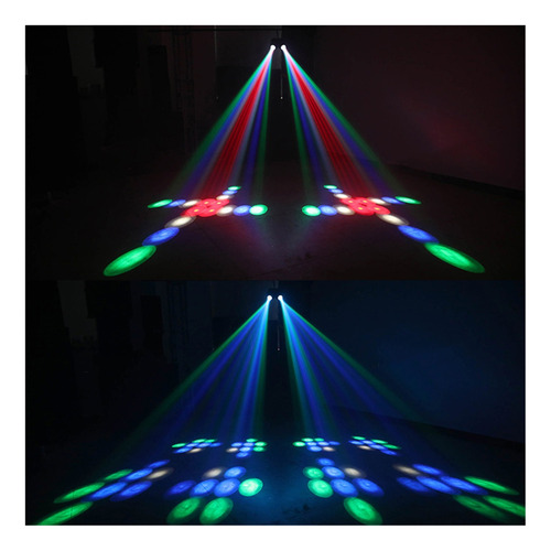Auto/sonido Activado 128 Patrón Led Luz Doble Cabeza
