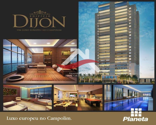 Imagem 3 de 24 de Apartamento De Altíssimo Padrão. Dijon - 366 M², Const.planeta 4 Suítes, Garden.praticamente Uma Casa Flutuante Lazer Completo, Campolim - Sorocaba-sp - Ap00115 - 69265550