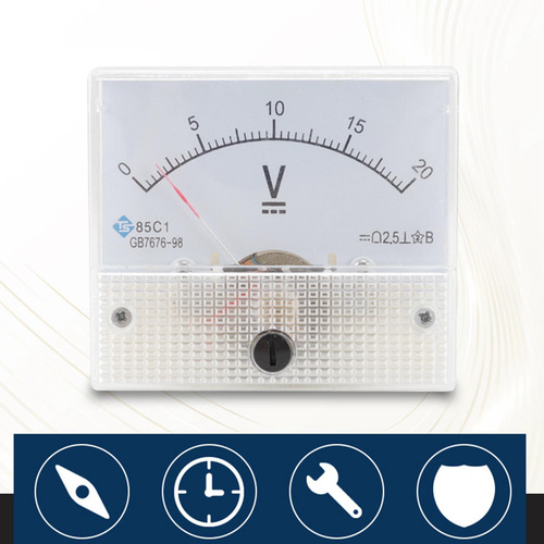 Medidor De Voltímetro De Panel Analógico 0-20 V