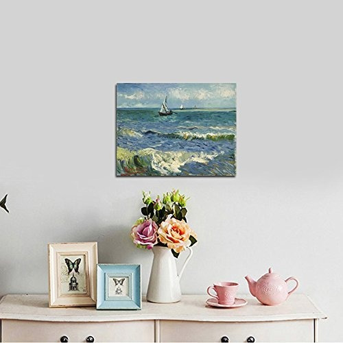 Wieco Art - Paisaje Marino En Saintes Maries Por Vincent Van