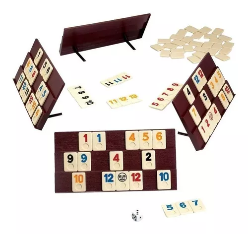 Jogo Rummy Hoyle Games 106 Peças Jogo de Tabuleiro Rummikub Original Com 4  Suportes e Estojo Lata - Jogos de Tabuleiro - Magazine Luiza