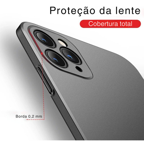 Capa Capinha Para iPhone 16 Plus Acrílica Fosca Ultra Fina