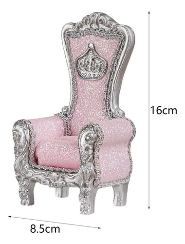 1:12 Sofá Modelo Miniatura Móveis De Sala De Rosa E Prata