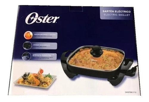 Imagen 3 de 4 de Sartén Eléctrico Oster 1500w Antiadherente Ckstsk1712