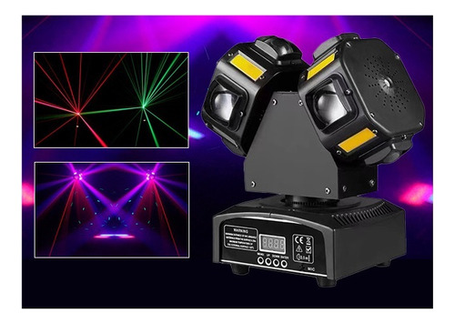 Luz De Haz De Cabeza Móvil, 12x10w Rgbw Led Luz De Cabeza