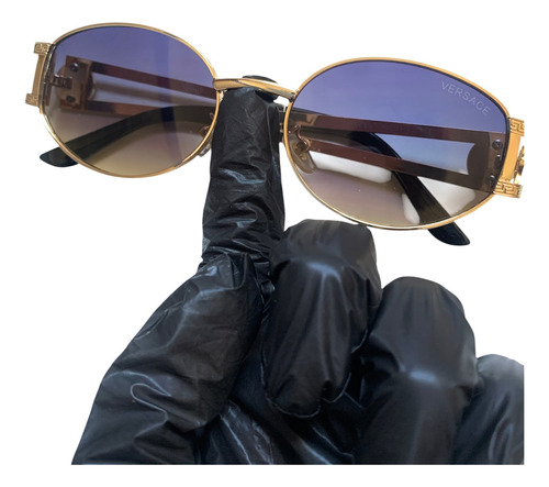 Óculos De Sol Feminino Verão 2024 Uv-400 Primeira Linha Vers Espelho Violeta-escuro Dourado Preto