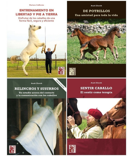 Combo 4 Libros Cafferata Y Zlotnik Sobre Caballos (maipue)