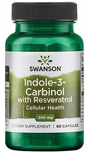 Swanson Indol-3-carbinol Con Resveratrol 200 Miligramos 60 C