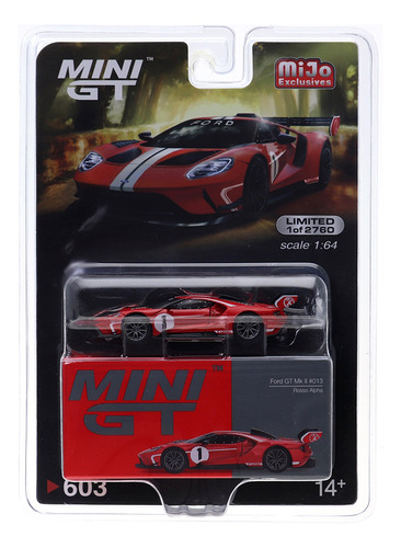Ford Gt Mk Ii 1:64 Mini Gt Vermelho