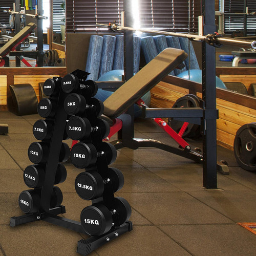 Estante Triangular Para Mancuernas Fitness Duradero