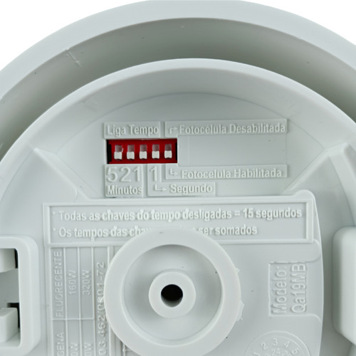 Sensor Presenca Teto Emb/sob 3fios 360g Fotoc Qa19m Qualitro