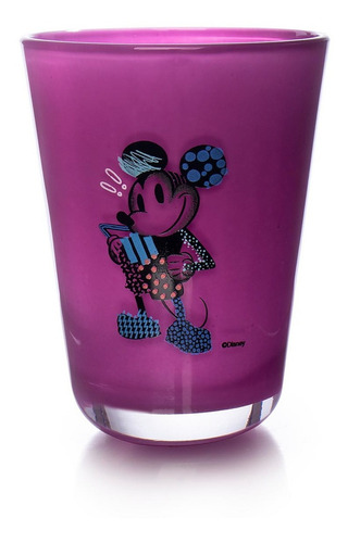Vasos Vidrio Disney 392ml Juego 4 Pzas Mickey Bebida Libbey Color Multicolor