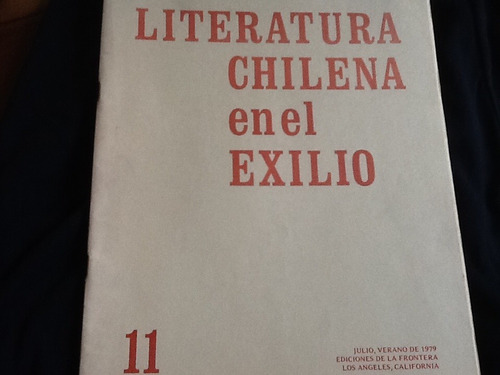 Literatura Chilena Creación Crítica Exilio Pastori Nomez