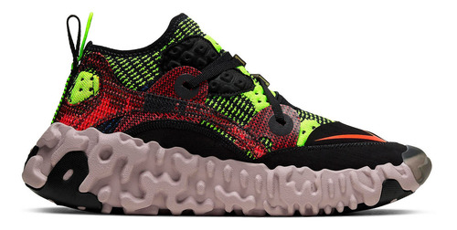 Zapatillas Nike Ispa Overreact Black Red Volt Cd9664-001