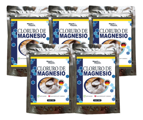 Cloruro De Magnesio Paquete Distribuidor X 5 Kilos