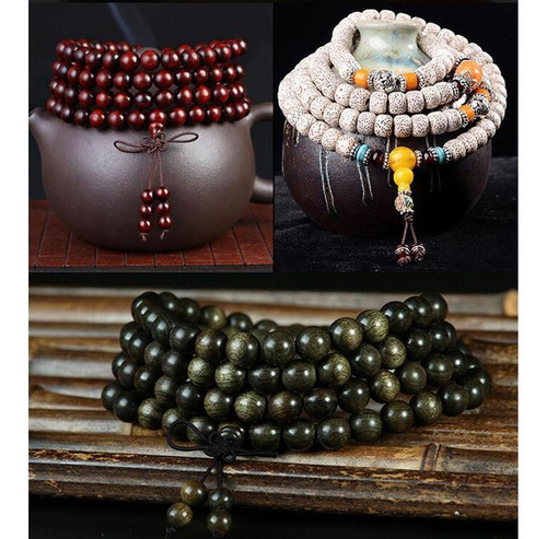 Imagen 4 de 12 de 5 Cuerdas Elásticas Para Hacer Joyas Budistas, Color Negro,