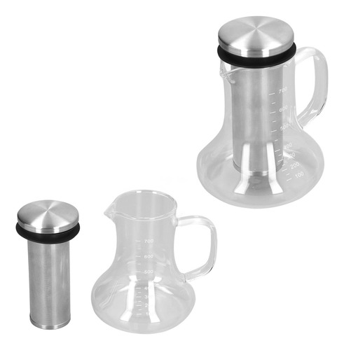 Cafetera Portátil De Vidrio Borosilicato De 700 Ml Para Cerv