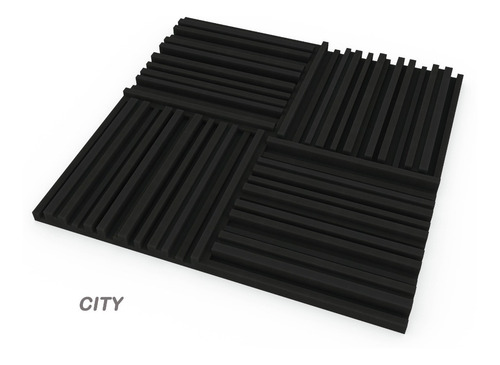 Imagen 2 de 7 de Paneles Acústicos Pack X60 Unidades 3cm Espesor (5 Diseños)