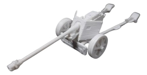 Artillería Pak40 Alemana Ww2, Escala 1/32, Color Blanco