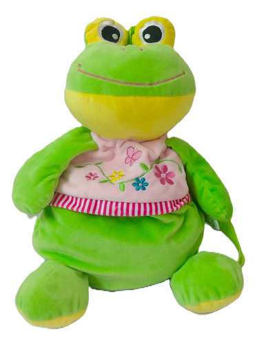 Mochila Para Jardin De Infantes Maternal Verde Limón Liso