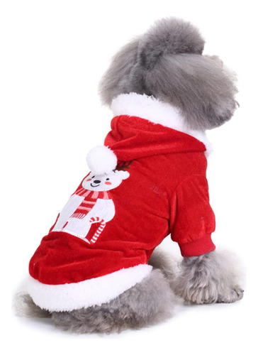 Ornaous Sudadera Con Capucha De Navidad Para Perro Y Gato, D