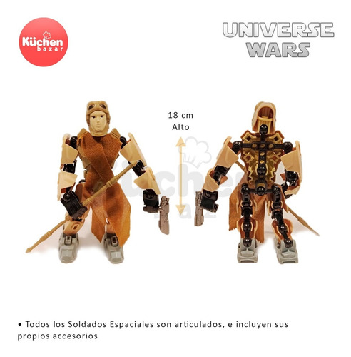 Imagen 2 de 10 de Juguete Espacial Wars Universe Soldado Astruonauta