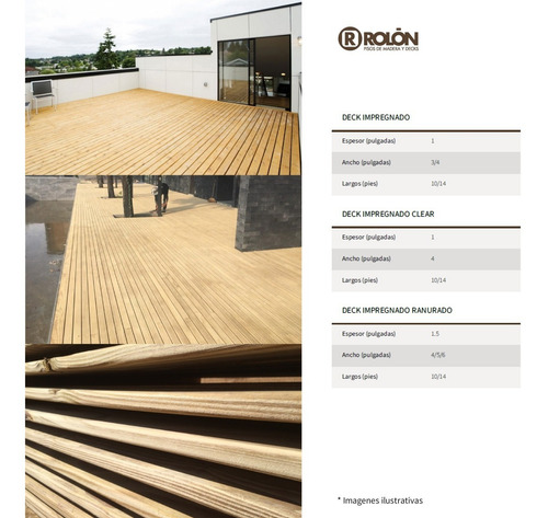 Deck De Madera Impregnada De Pino Elliottis