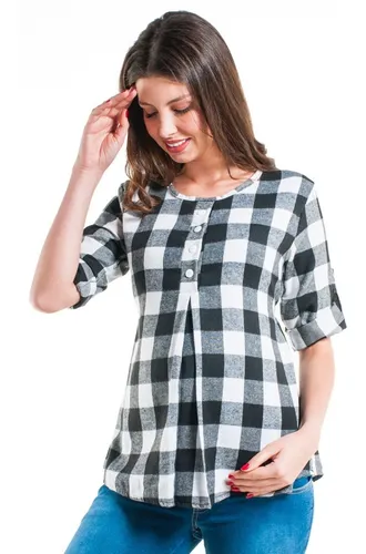 Blusa Maternidad Y Embarazo Franela 132rod Cuotas sin inter s