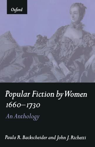 Libro:  Popular Fiction By Women 1660-1730: An Anthology