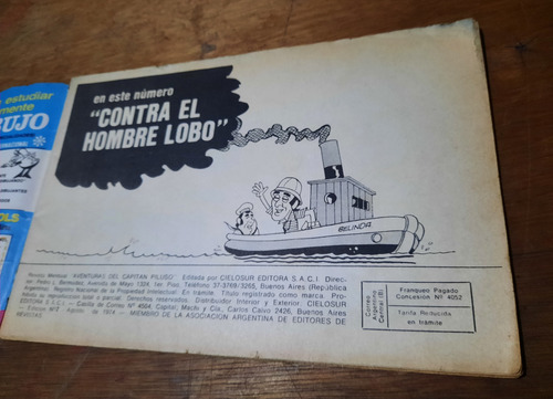 Aventuras Del Capitán Piluso N° 2 Editorial Cielosur (Usado)