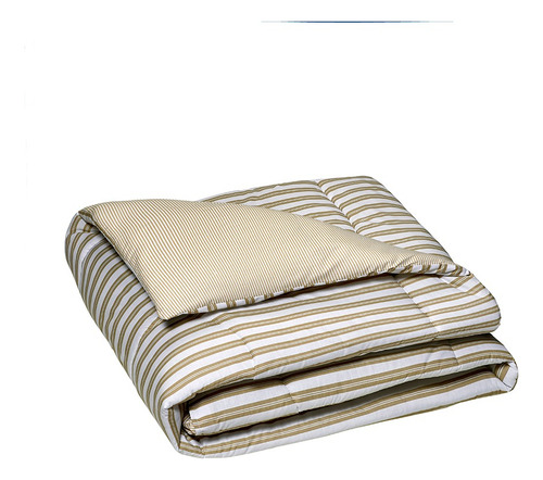 Juego De Sábanas Danubio Stripes Queen Size 144 Hilos Riley Ecru Estampado