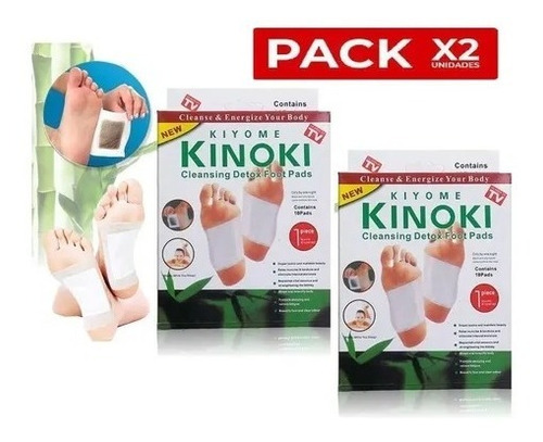  Pack 20 Parches Detox Desintoxicantes Pies Cuidado Corporal