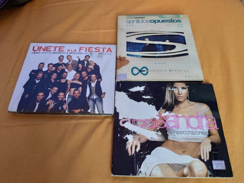 3 Cds Sentidos Opuestos - Unete A La Fiesta - Alessandra (Usado)