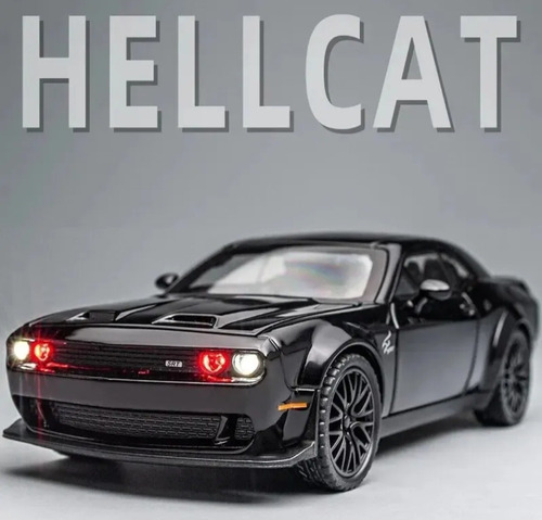 Dodge Challenger Hellcat De Coleccion Con Luces Y Sonidos