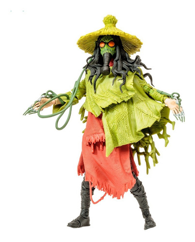 Dc Multiverse Scarecrow Espantapájaros Mcfarlane Robot Negro