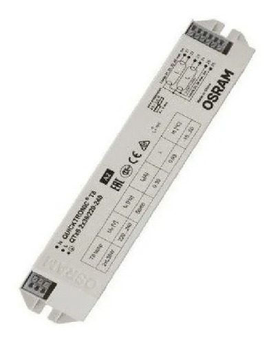 Balasto Electrónico Qtz8 2x36 Osram P/tubo T8 36w