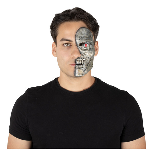 Aplicación Media Cara Zombie Cyborg