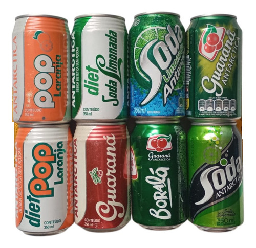 Lote No 4 De Latas De Gaseosa De Brasil Antiguas Coleccion (Usado)