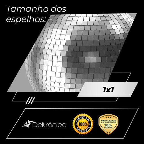 Globo Espelhado Reforcado De Festa Balada Clube Deltrônica