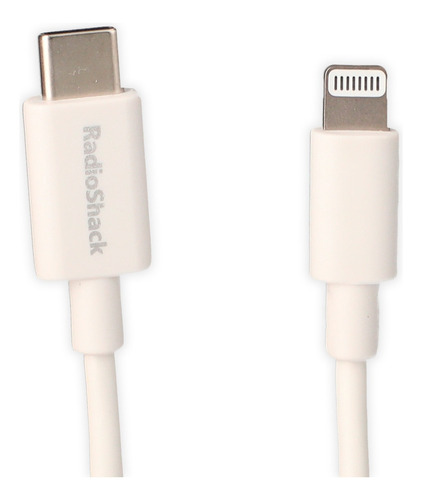 Cable Usb C A Lightning Ep150705 Radioshack Color Blanco