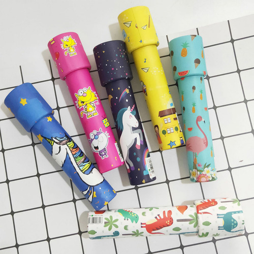 12pcs Kaleidoscope Portable Colorful Retro Classic Education