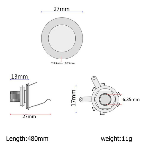 Pickup Piezo Transducer Pre-wired Amplifier For String
