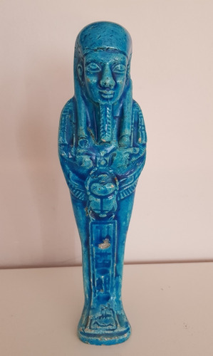 Estatuilla Ushebti Piedra Caliza 19 Cm Traída De Egipto